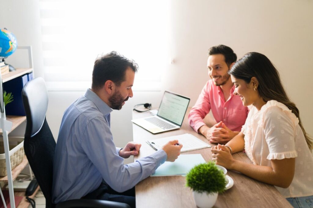 Couple consulting Canada spouse visa agent in Faisalabad