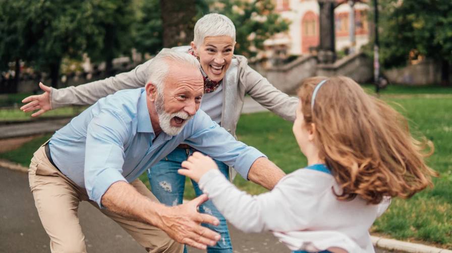 Happy grandparents reunited in Canada with family from Pakistan